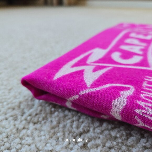 RARE J. Crew *PINK* Wool Scarf Cape Cod Map Massachusetts Beach Provincetown - Picture 13 of 13